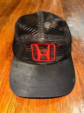 Vintage Honda Black Mesh Baseball Hat